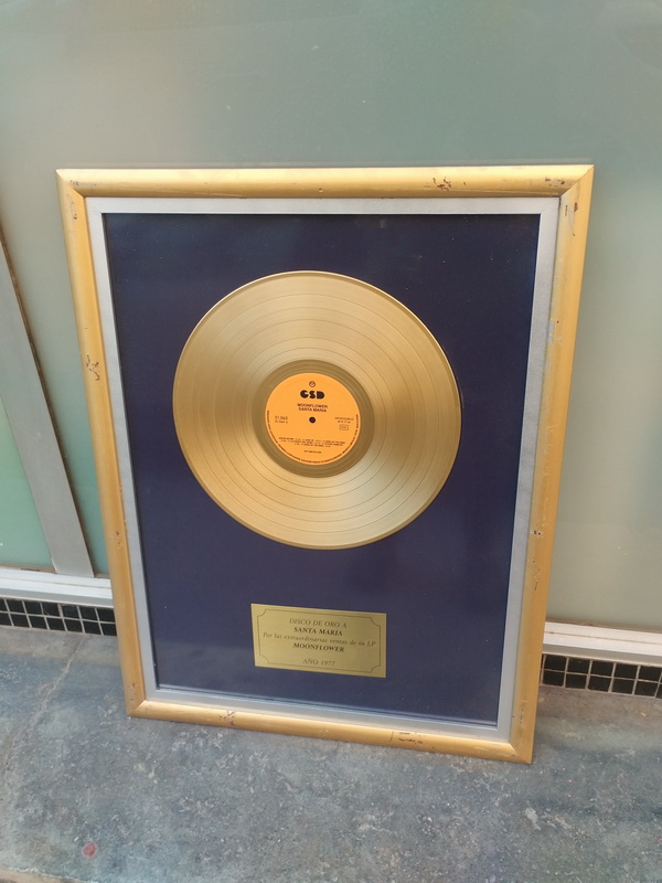 cuadro disco oro platino musica 64x49 consultar cantidades